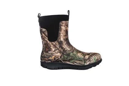 high-top lace-up hunting shoes