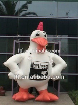 Advertising inflatable cartoon chicken