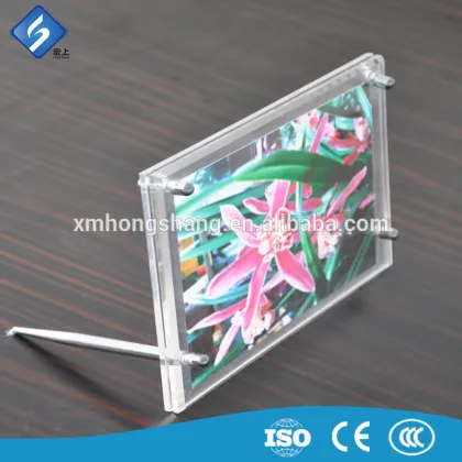 Simple Nice Thick Transparent Acrylic Photo Frames in Photo Studio