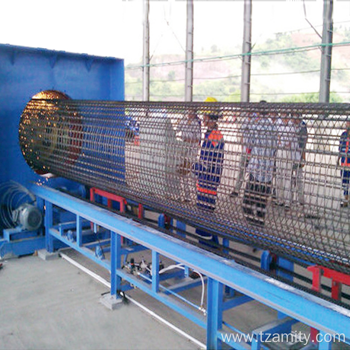 300-1400mm steel wire pile cage seam welding machine