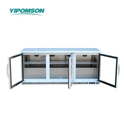 Commercial fruit display refrigerator