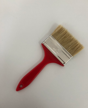 Thin plastic handle flat paint brush