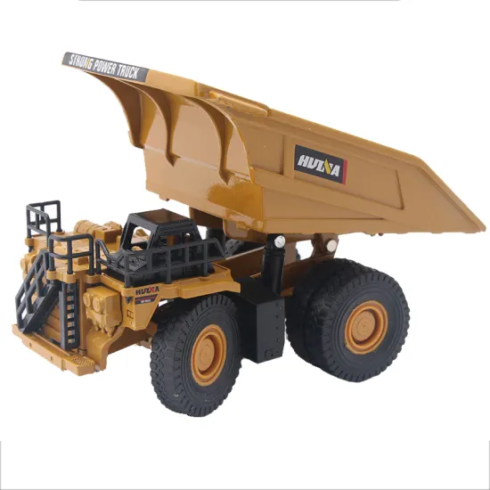 Customizable LOGO Huina 1:60 Scale Simulation Dump Truck Toys - Alloy Engineering Series Diecast Car Models