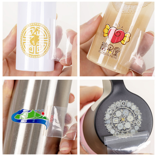 Personalized Custom Design Logo Text Printing Vinyl UV Transfer Stickers Waterproof Labels For Jar Bottle Lipgloss Box