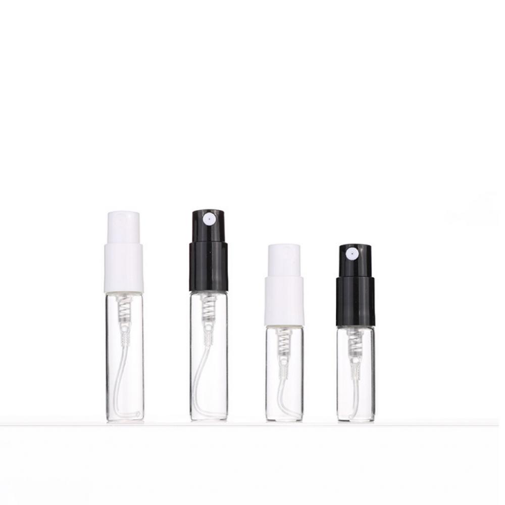 2ml 3ml mini vials de perfume de muestra negra