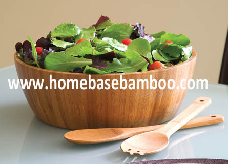 Bamboo Salad Bowl Serving Bowl