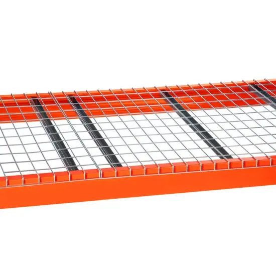 High Quality Heavy-Duty Pallet Racking Systems with Galvanized Wire Mesh Decking