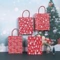 Custom Brown Christmas Tree Gift Brown Paper Bags