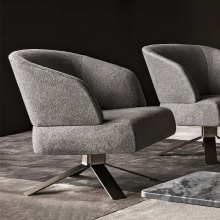 Fabric Gray Sofa Armchairs