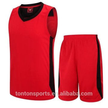 High quality black custom mesh red basketball jersey