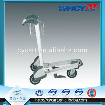 Lightweight airport baggage trolley