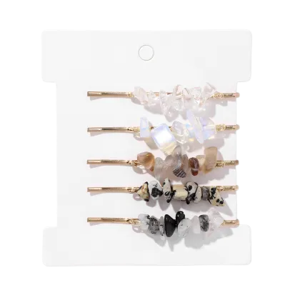 Multi-Color Gravel Hairpin Set