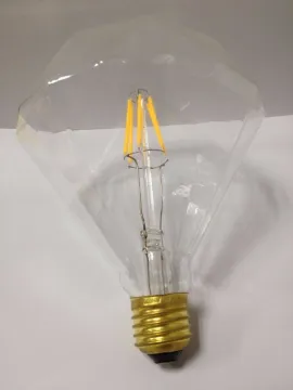 Diamond shaped lamp D120 led filament bulb