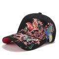 Gorra de béisbol bordada mariposa gorra de pato bordada