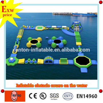 guangzhou inflatable manufacturer inflatable water floating playground mobile water amusement park for sale