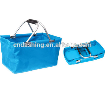 2016 New design foldable picnic basket, promotional gift basket