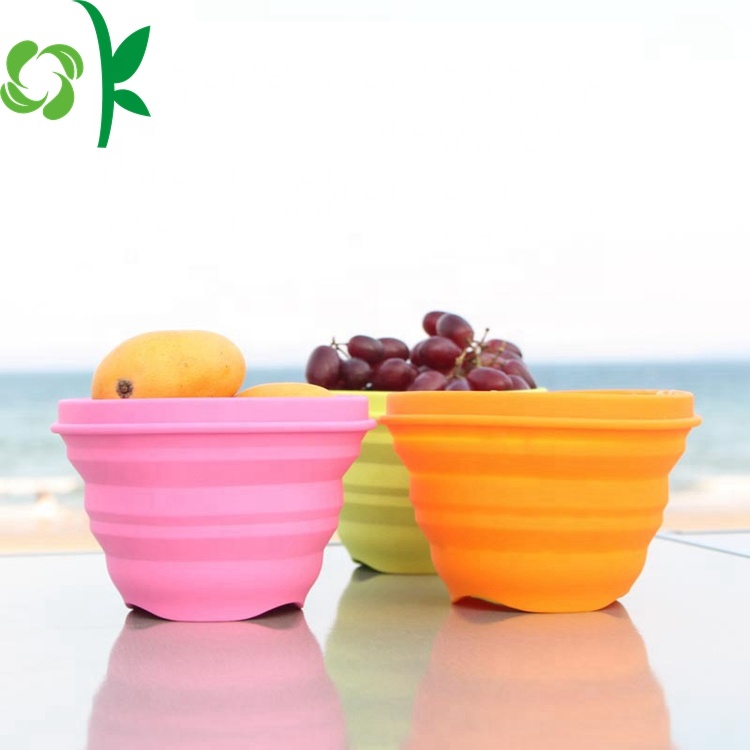 Eco-friendly Durable Travel Silicone Folding Bowl