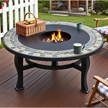 Slate Fire Pit for Outdoor Use