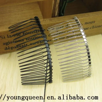 teeth do not hurt the hair of good quality DIY Hair Accessories supply 20 light plated metal comb