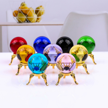 Mini bolas de cristal de 30 mm al por mayor para la meditación y energía de Fengshui