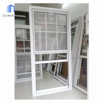 Zonron High-Quality Double Single Hung Windows: Customizable Glass Sash Windows with Insect Net at Factory Prices