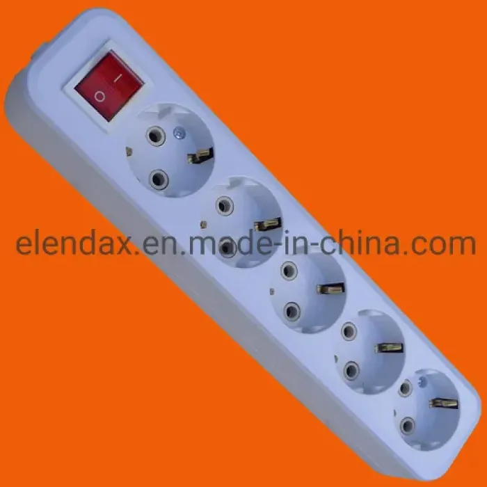 Soket Ekstensi Tiga Arah dengan Grounding (E8003E)