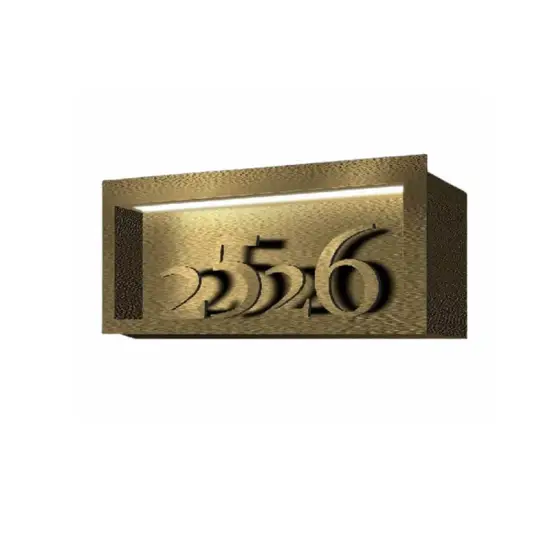 Custom Gold Brush Aluminum Toilet Door Signs for Hotels