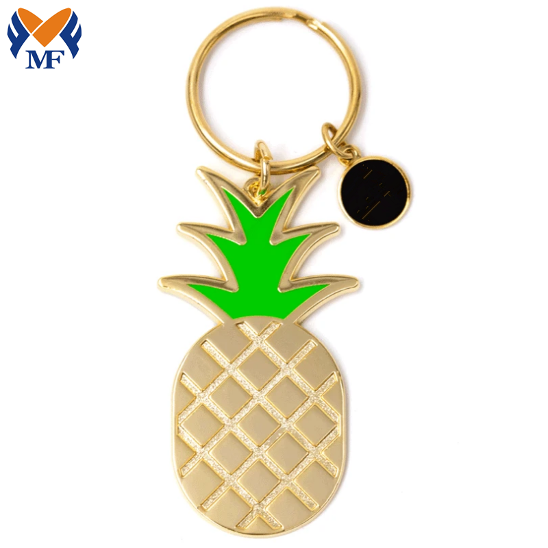 Pineapple Enamel Keychain