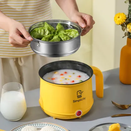 Portable Electric Rice Cooker: Multifunctional Home Electric Pot with Non-Stick Small Electric Cooker