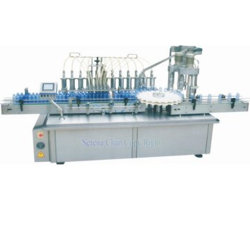 SFG12/2 Automatic 12 Nozzles Plunger Pump Filling, 2 Heads Capping Combination Machine
