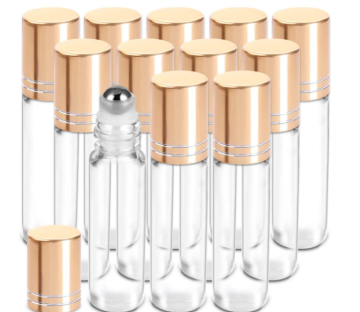 Glass Roll On Bottles: Luxury, 10ml Square Glass Sprays with Roll Ball Tips