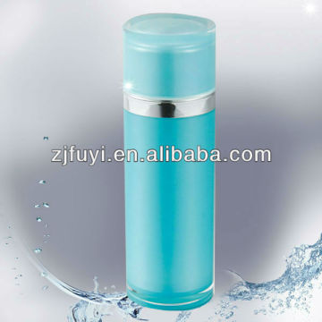 Plastic Cosmetic Packaging, Cylindrical Acrylic Lotion Bottle 100/140ml