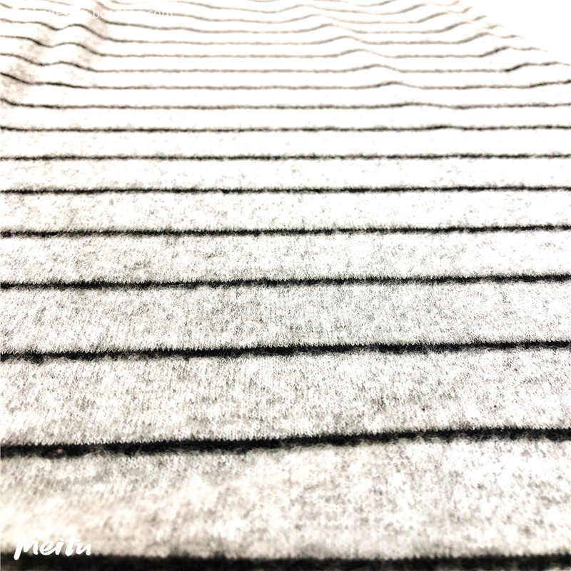 Stripe Yarn Dyed Knitting Fabric Brushed