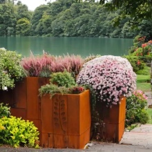 OEM Bottomless Corten Steel Planter