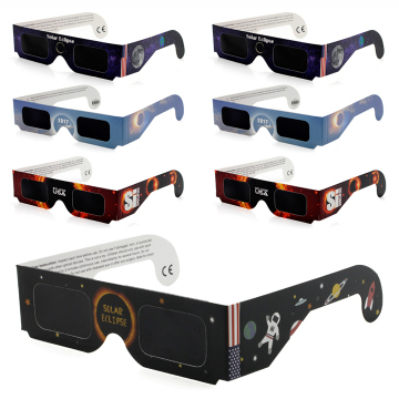 AAS المعتمدة Hot Sale ISO 12312 معتمد من الورق المطبوع المطبوع Solar Eclipse نظارات 2025