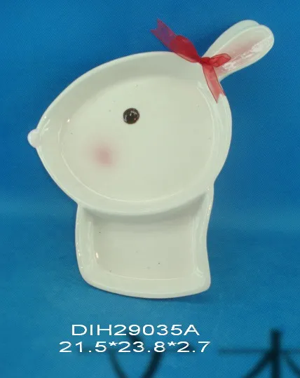 Easter Bunny Ceramic Cookie/Candy/Pie Plate