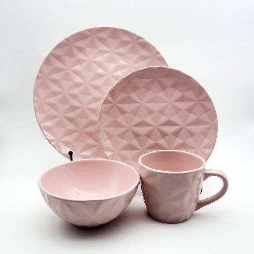 16 Conjunto de jantar de utensílios de mesa cerâmica feita personalizada