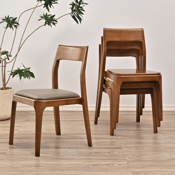 Moderna sedia da pranzo in legno in quercia solida con design cinese