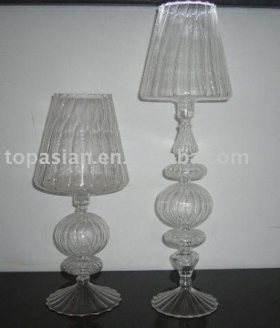 lamp- blown lamp shade