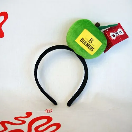 plush advertising apple hairpin