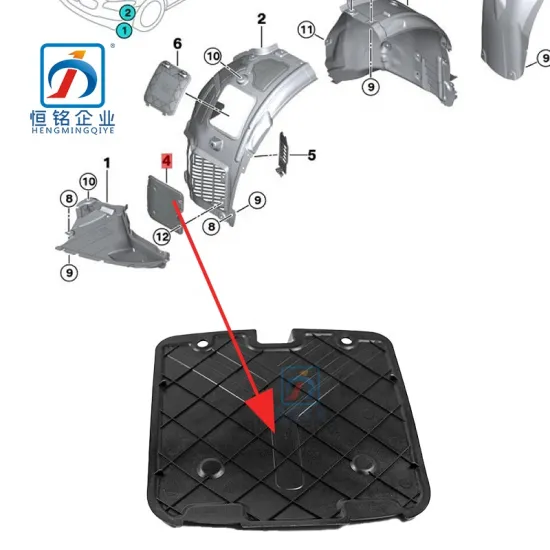 High Quality Fender Inner Plate 51717340195 - External Tank Cover for BMW 5 Series G30 G38