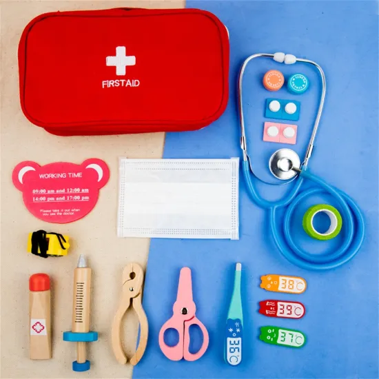 17PCS Medical Kit Doctor Nurse Dentist Pretend Roles Play Toy Set Children's doctor toy set Kids Game Gift for boys girls #ES