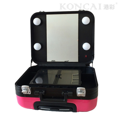 2017 new women cheap cute pink color makeup case, travel cosmetic case