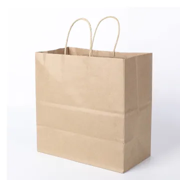 Eco-Friendly Logo Printed Shopping Bag Kraft Paper Bags