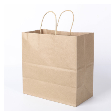 Bolsa de compras impresa con logotipo ecológico Bolsas de papel Kraft