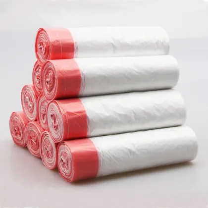 Trash Can with Trash BagTrash Plastic Bag Trash Plastic Garbage Bag