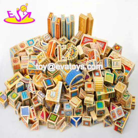 fashion children wood building blocks toys W13A092