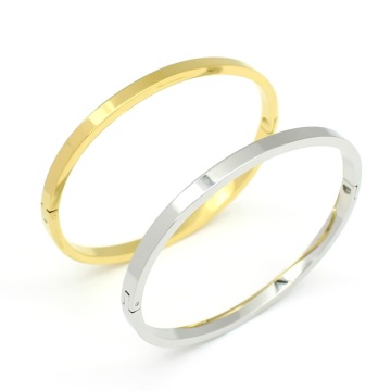 Custom Wholesale OEM Stainless Steel Crystal Rhinestone Bangles with 18K Plating