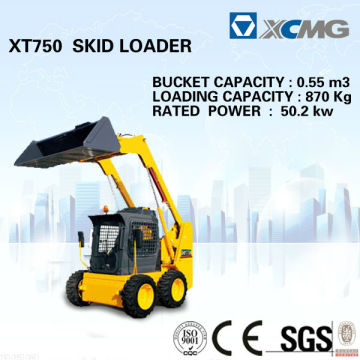 Wheel Skid Steer XT750 (Bucket Capacity: 0.55m3, Operating Weight: 700kg) of skid steer loader