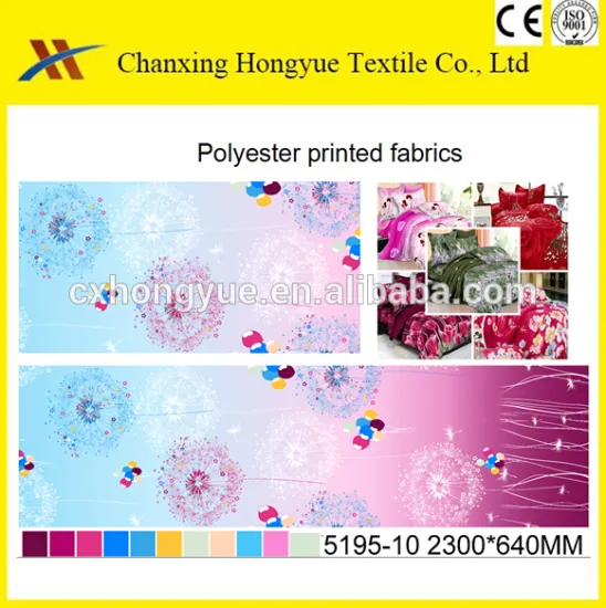 Stock Disperse printing Polyester brushed like-cotton fabric for Home textile/Polyester brushed printed fabric